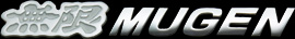 MUGEN Metal Logo Emblem クロームメッキ/ホワイト