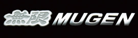 MUGEN Metal Logo Emblem Chrome plated / White