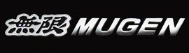 MUGEN Metal Logo Emblem Chrome plated / Black