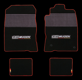 Black x Red 2 each of the front and rear mats per set