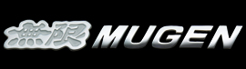 MUGEN Metal Logo Emblem Chrome plated / White