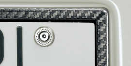 CARBON NUMBER PLATE GARNISH
