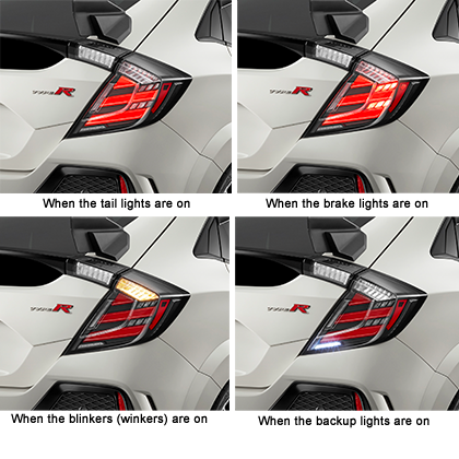 Civic type shop r tail lights