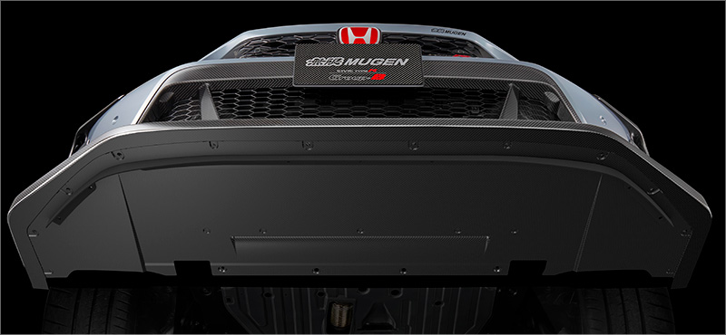 カーボンフロントバンパーロアスポイラー 裏側