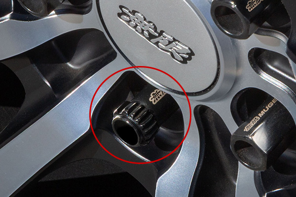 レーシングロックナット 装着イメージ
