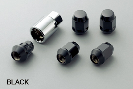 Wheel Nut & Lock Set BLACK